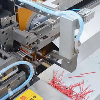 彩色觸屏全自動五線打端沾錫機廠家_海文能 質量保證 價格優惠